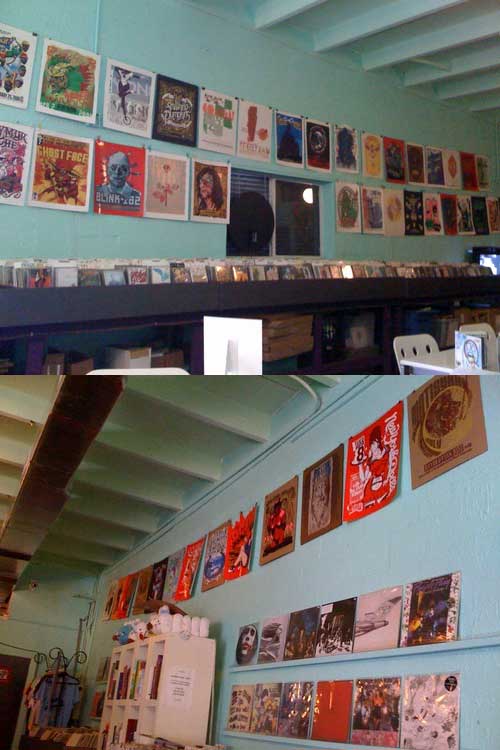 sweat records iron forge display